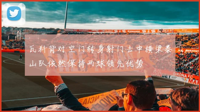 瓦科背对空门转身射门击中横梁泰山队依然保持两球领先优势